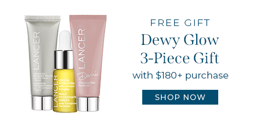 Lancer Skincare free gift with $180 purchase.